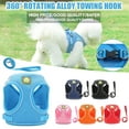 thumbnail image 1 of AUHomi Soft Step in Dog Harness, Vest Harness and Leash Set for Small Medium Dogs, Puppy Harness, Mesh Reflective Dog Harness Vest (Blue, XS), 1 of 8