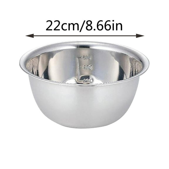 AUHomi Stainless Steel Mixing Bowls 1 Pack, Small Metal Mixing Bowl for Baking, Prepping, Cooking and Serving, Salad, Vegetables, Sizes 8.6" (XL)