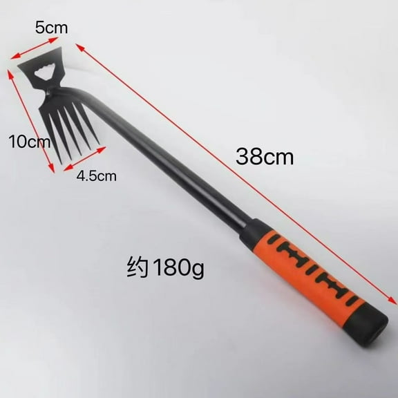 AUHomi Weed Remover Tool, Multifunctional Hand Weeder Tool, Portable Garden Weeding Tools, Weeding Artifact Uprooting Weeding Tool for Yard and Garden, 4 Teeth Hand Weeder