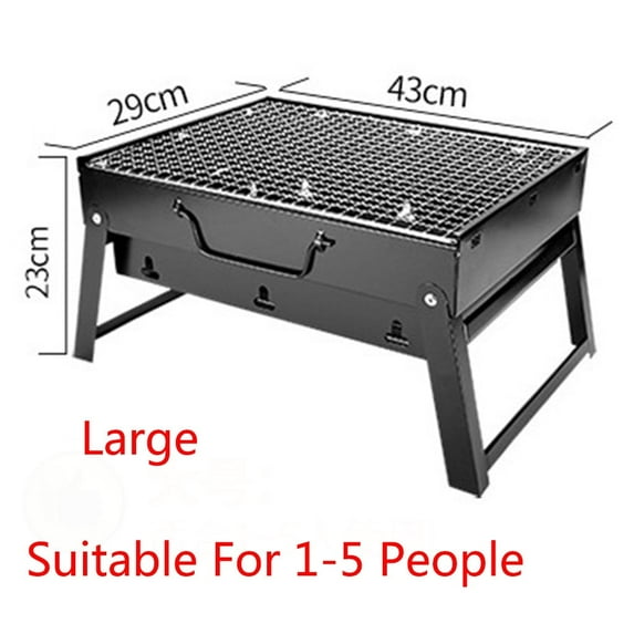 AUHomi Portable Charcoal Grill,17" Folding Portable BBQ Charcoal Grill, Compact Tabletop Mini Small BBQ Grill Outdoor for Travel Backyard Picnic Beach Party