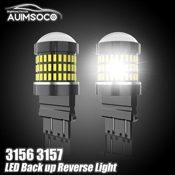 AUIMSOCO 6000K White 3157 LED Reverse Backup Light Bulbs For Dodge Ram 1500 2500 2003-06 Canbus No Error 50000 Hours Lifespan