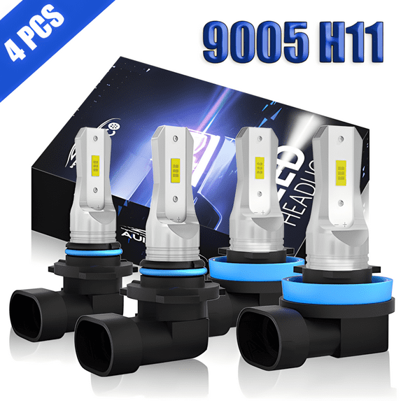 AUIMSOCO 9005 H11 Led Headlight Hi/Lo Beam Combo 4x Kit Lights 6000k Bright White 8000LM For Ford Ranger 2019 2020 2021 2022 300% Brighter Plug-N-Play