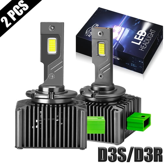 AUIMSOCO D3S D3R 2-Pack LED Headlight Combo Hi-Lo Beam 8000 Lumens 6000k Bright White Kit For Land Rover Range Rover Sport 2010-2018 High Power Lamps Canbus Ready