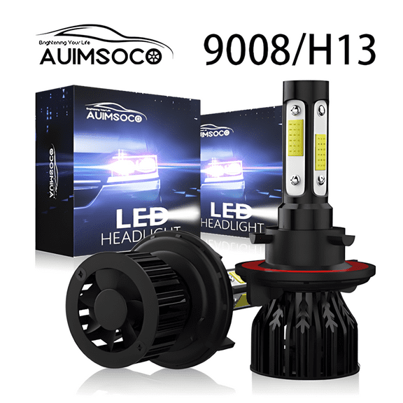 AUIMSOCO For Chevy 2011 Cruze 2012-2016 2X 6000K Headlight Led Bulbs High&Low Beam High Power Lamps Halogen Replacement