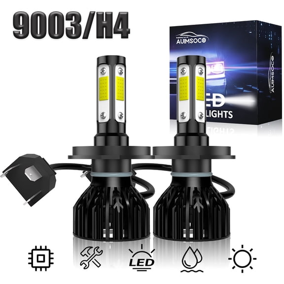 AUIMSOCO For HONDA Pilot 2003 2004 05 - 2PCS 6000K White Front Bulbs H/L Replace Halogen Canbus No Error 50000 Hours Lifespan