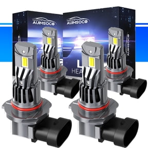 AUIMSOCO LED Headlight bulbs, 9005 9006 Combo Kit for Honda Prelude S/Si/VTEC Coupe (1992 1993 1994 1995 1996), 300% Brighter White 6500K, Plug and Play, 99% Canbus Ready, Pack of 4