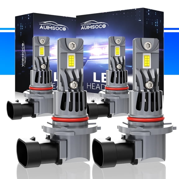AUIMSOCO LED Headlight bulbs, 9005 9006 Combo Kit for Toyota Celica GT/ST (1994 1995 1996 1997 1998 1999), 300% Brighter White 6500K, Plug and Play, 99% Canbus Ready, Pack of 4