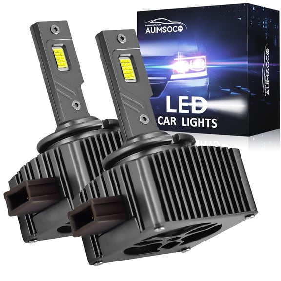 AUIMSOCO led Headlight Bulb D1S D1R High Low Beam HID Xenon Conversion Kit White Easy Install High Power Lamps