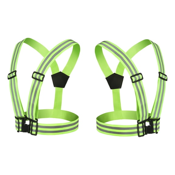 AUKAR Reflective Vest Running Gear, 2Pack, High Visibility Adjustable Safety Vest