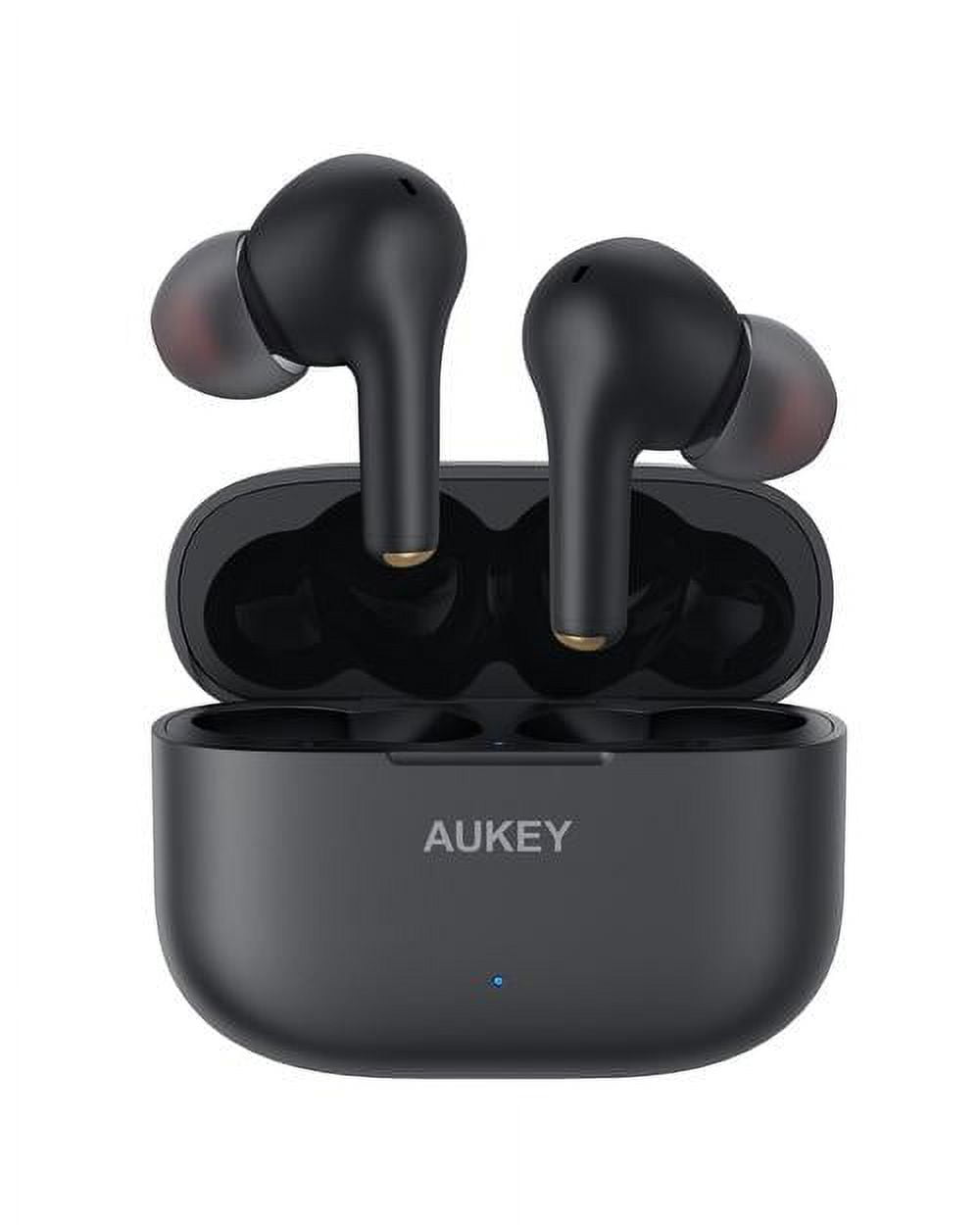 AUKEY EP T27 Bluetooth Wireless Earbuds Long Battery Life Hands Free Noise Cancelling IPX7 Waterproof Black Walmart