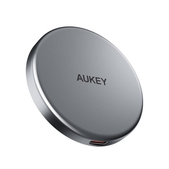 AUKEY LC-MC10 15W Magnetic Wireless Charger, QI2, (Include 1M C-C Cable)