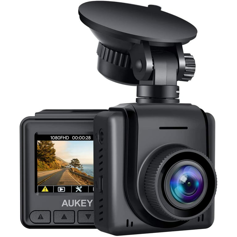 AUKEY Mini Dash Cam 1080p Full HD Dash Camera with 1.5” LCD Screen Car  Camera with 170° Wide-Angle Lens, G-Sensor, WDR, Motion Detection, and  Clear Night Recording 