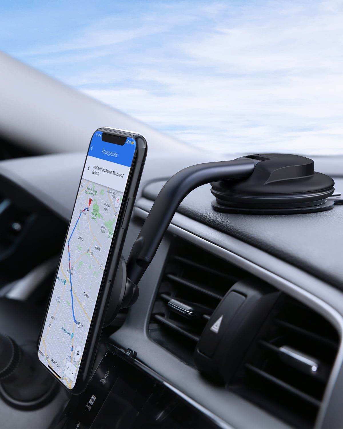 Buy AUKEY 360-Degree Car Phone Holder Mount at Ubuy UK