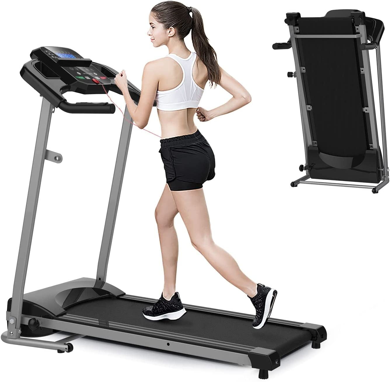 AUKFA Folding Treadmill Treadmill with incline for Home/Apartment