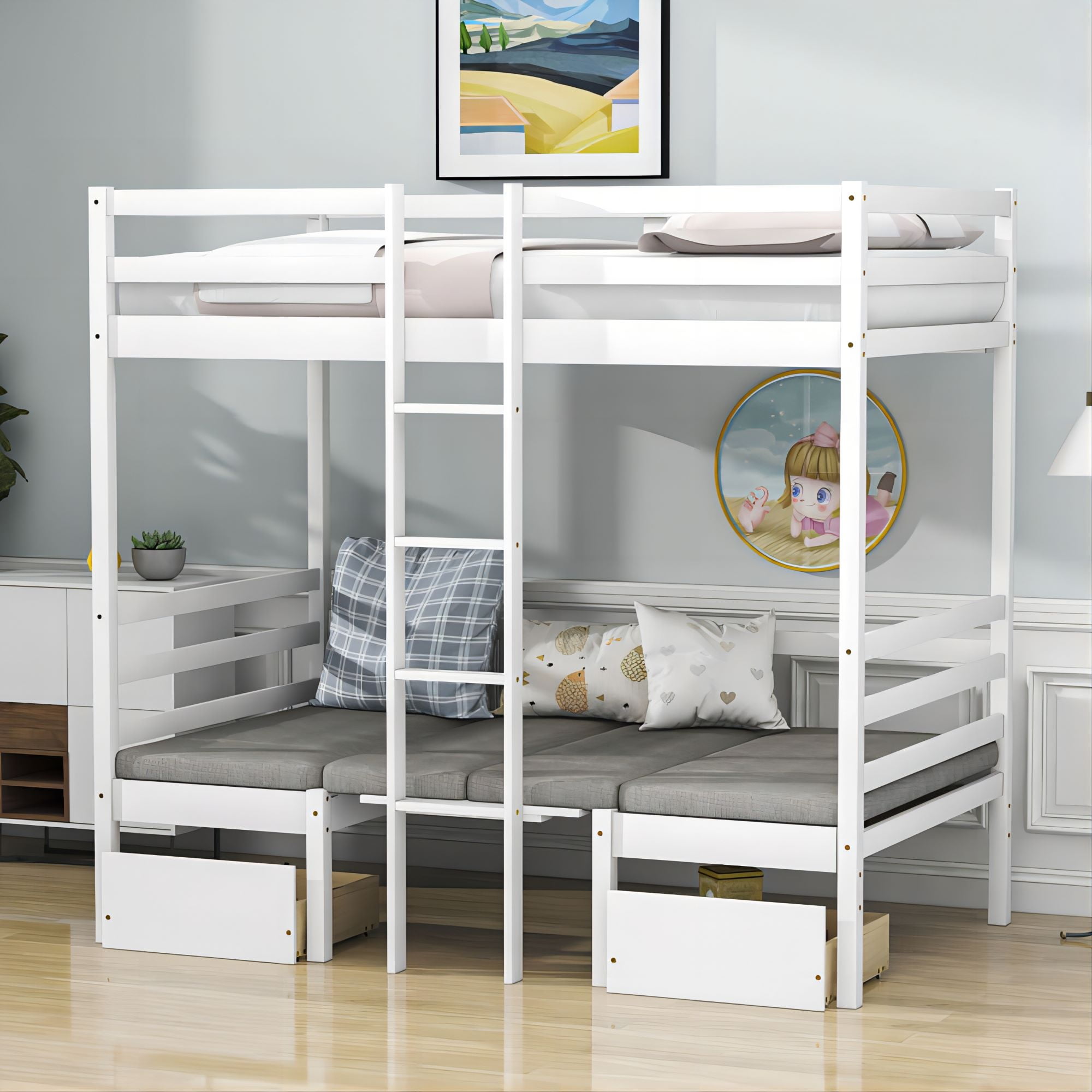 Convertible Twin Bunk Beds