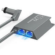 Multi-Port Starlink Ethernet Adapter for Starlink Gen 2 Wired External Network, 2 Ports Starlink Ethernet Adapter 1 to 2 Devices Networked Simultaneously, Up to 1 Gbps