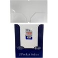 thumbnail image 1 of AUKSales 2 Pocket Poly Folders, Asst. Colors in Display, Case Pack of 48 (Matt/Shiny White, No Hole), 1 of 1