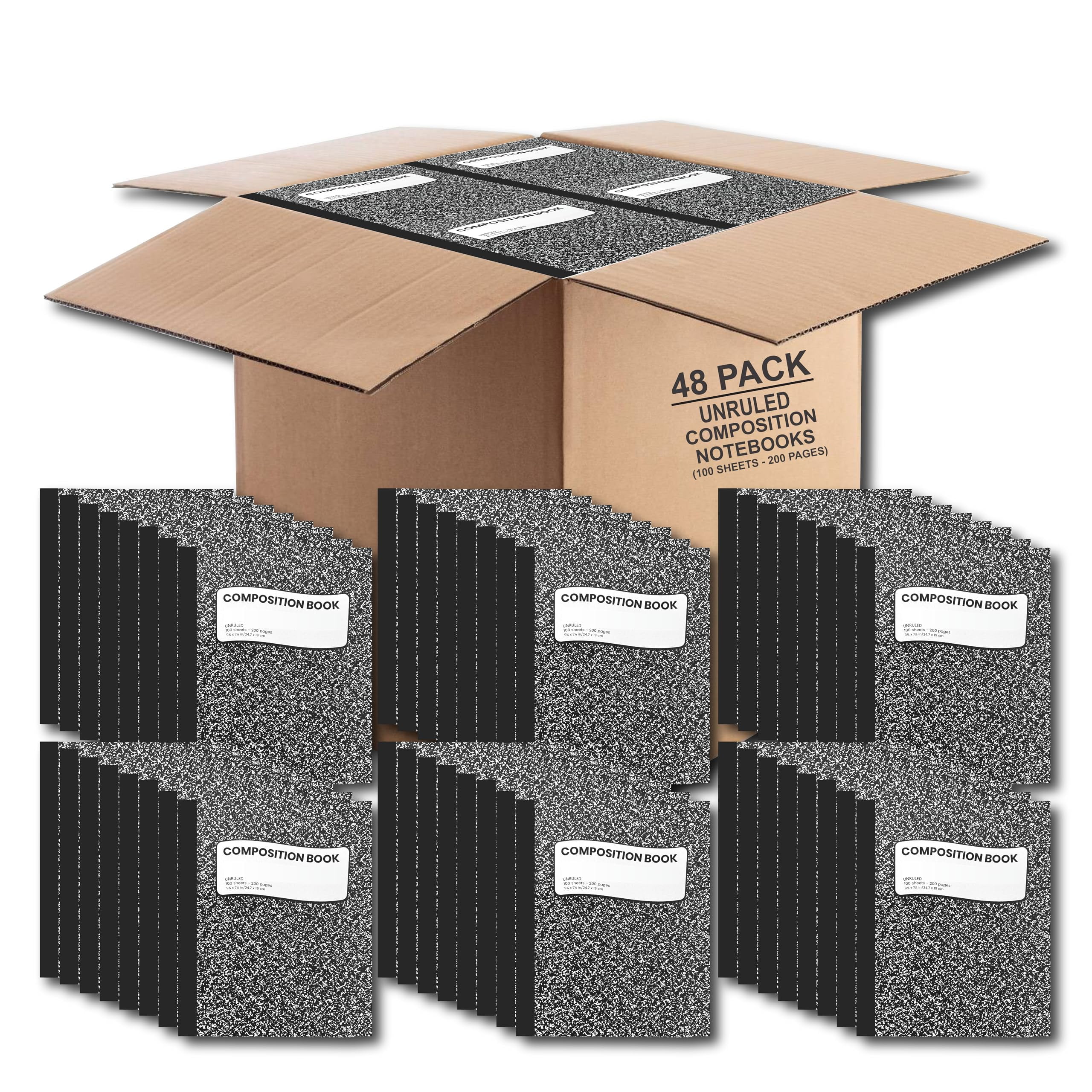 Roaring Spring Unruled Hard Cover Composition Book - 50 Sheets - 100 Pages - Plain - Sewn/Tapebound - 15 lb Basis Weight - 56 g/m2 Grammage - 9 3/4 Roaring Spring Unruled Hard Cover Composition Book - 50 Sheets - 100 Pages - Plain - Sewn/Tapebound - 15 lb Basis Weight - 56 g/m2 Grammage - 9 3/4