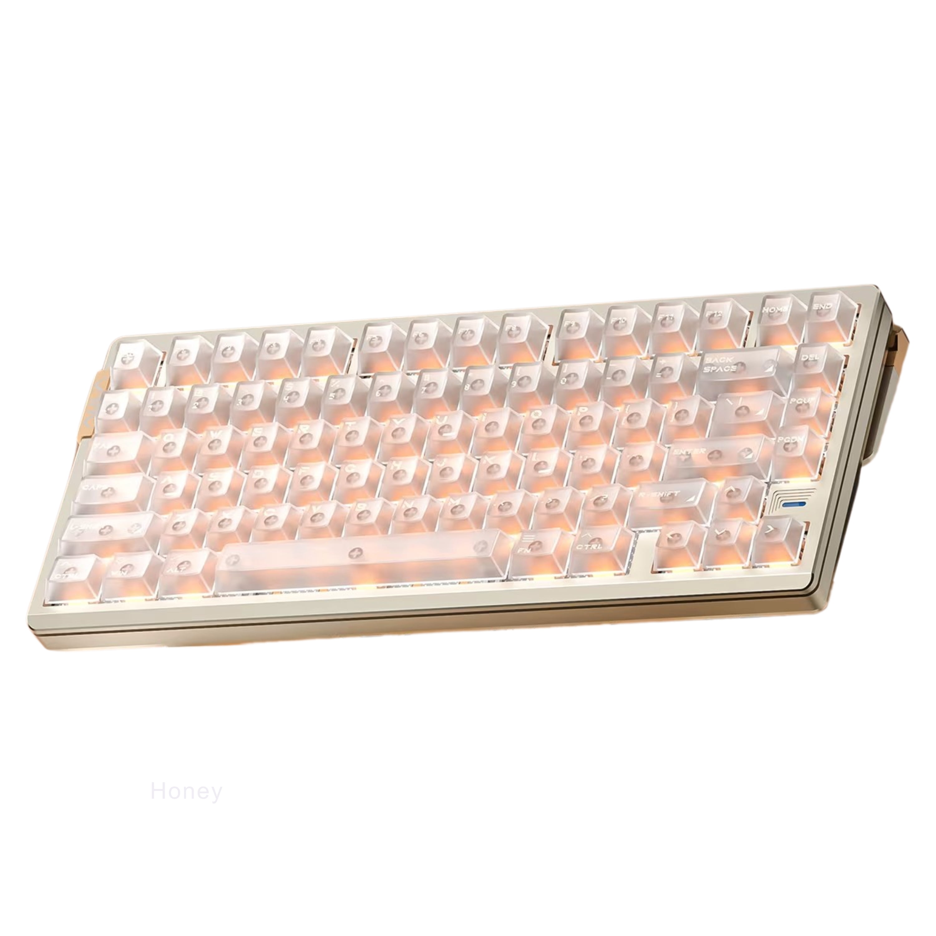 AULA AG75 75% 3rd Gen Hall Effect eSport Wired Gaming Keyboard, Dual-engine Structure, 8K polling rate, 0.001mm RT, 256K Scan Rate, Down ARGB LEDs, Full Aluminum Body, Tool-free Customize-Misty White