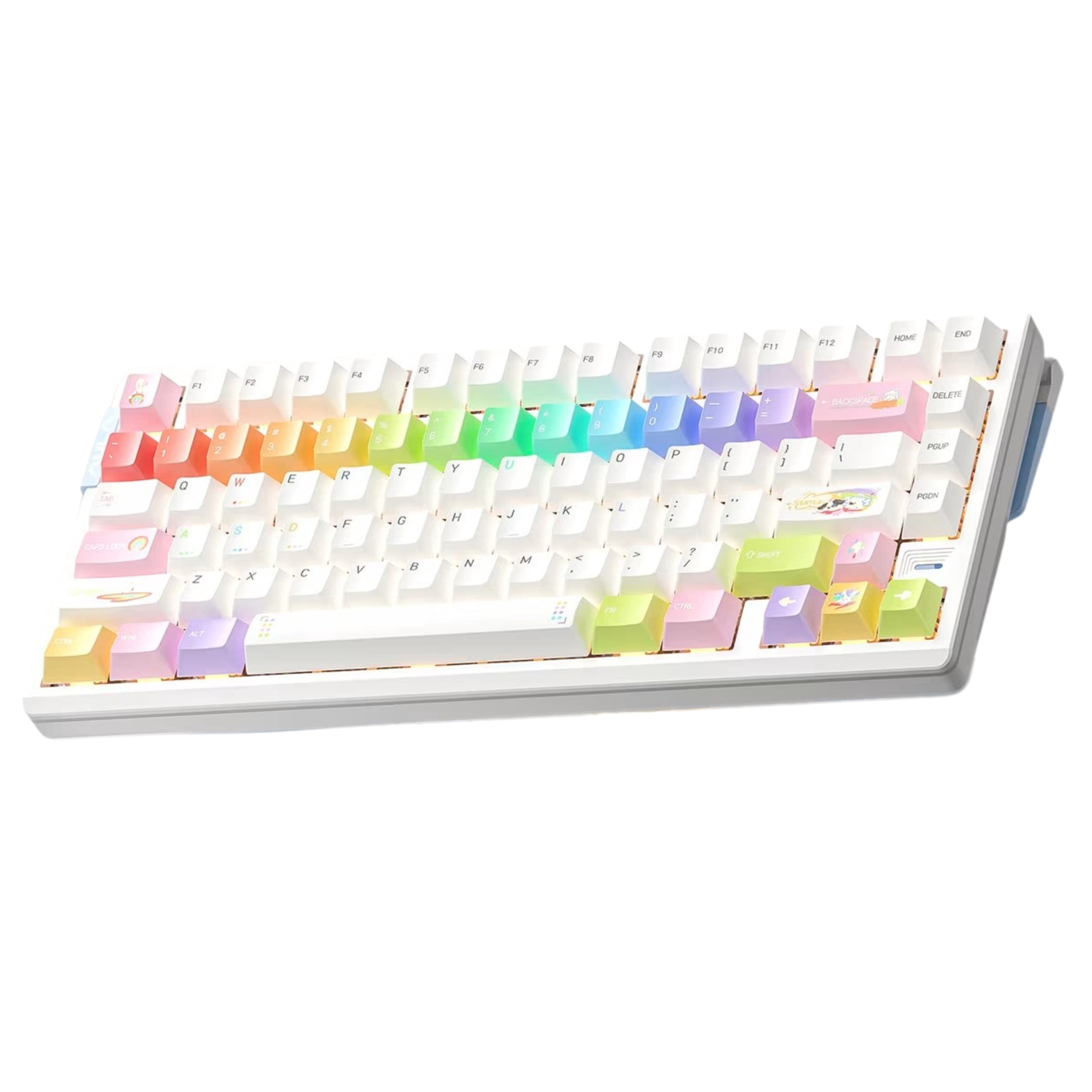 AULA AG75 Pro 75% 3rd Gen Hall Effect eSport Wired Gaming Keyboard, Dual-engine Structure, 8K poll rate, .001mm RT, 256K Scan Rate, Dual ARGB LED, Full Aluminum Body, Tool-free Customize-Cloud White