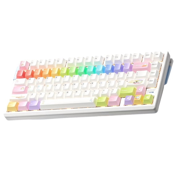 AULA AG75 Pro 75% 3rd Gen Hall Effect eSport Wired Gaming Keyboard, Dual-engine Structure, 8K poll rate, .001mm RT, 256K Scan Rate, Dual ARGB LED, Full Aluminum Body, Tool-free Customize-Cloud White