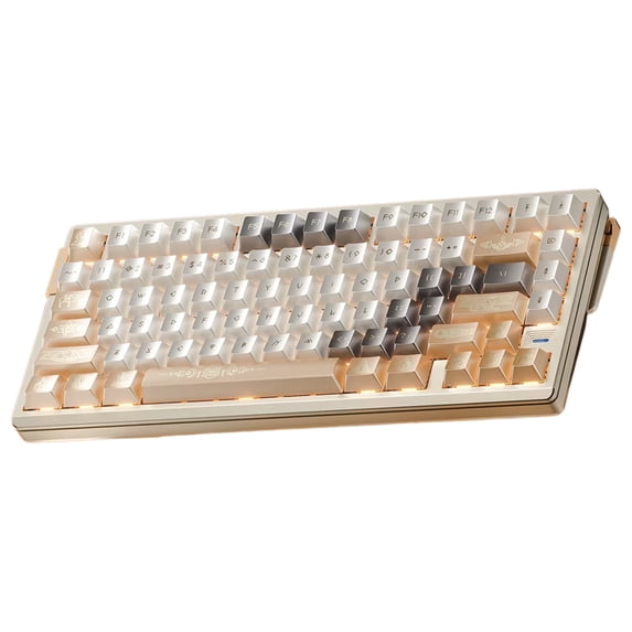 AULA AG75 Pro 75% 3rd Gen Hall Effect eSport Wired Gaming Keyboard, Dual-engine Structure, 8K poll rate, .001mm RT, 256K Scan Rate, Dual ARGB LED, Full Aluminum Body, Tool-free Customize-Armor Silver
