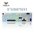 thumbnail image 1 of AULA F108 Pro, 104-Key Wireless Hot Swappable Mechanical Gaming Keyboard, RGB, Knob, 8000 mAH Battery, Digital Screen, 1 of 6