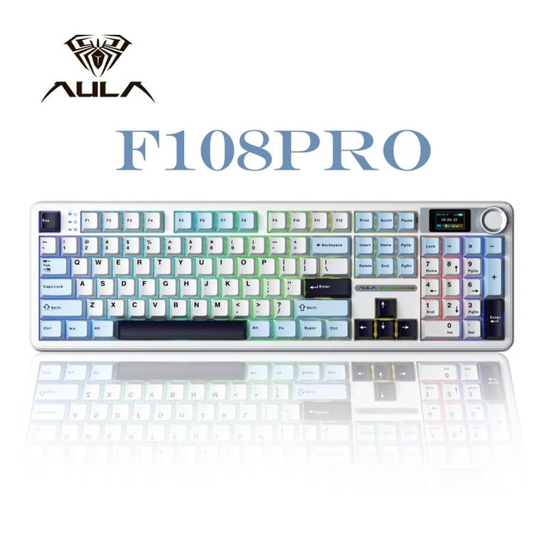 AULA F108 Pro, 104-Key Wireless Hot Swappable Mechanical Gaming