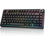 AULA F75 - 75% Mechanical Keyboard,Hot Swappable Custom Gaming Keyboard with Knob,BT5.0/2.4GHz/USB-C,RGB Backlit,Pre-lubed Switches,Double Shot PBT Keycaps,Creamy Mechanical Gaming Keyboards