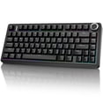 thumbnail image 1 of Aula F75-75 Wireless Mechanical Keyboard, Hot Swappable Custom Gaming Keyboard with Knob, BT5.0/2.4GHz/USB-C, RGB Backlit, Pre-lubed Reaper Switches, Double Shot PBT Keycaps, 1 of 10