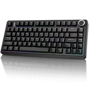 Aula F75-75 Wireless Mechanical Keyboard, Hot Swappable Custom Gaming Keyboard with Knob, BT5.0/2.4GHz/USB-C, RGB Backlit, Pre-lubed Reaper Switches, Double Shot PBT Keycaps