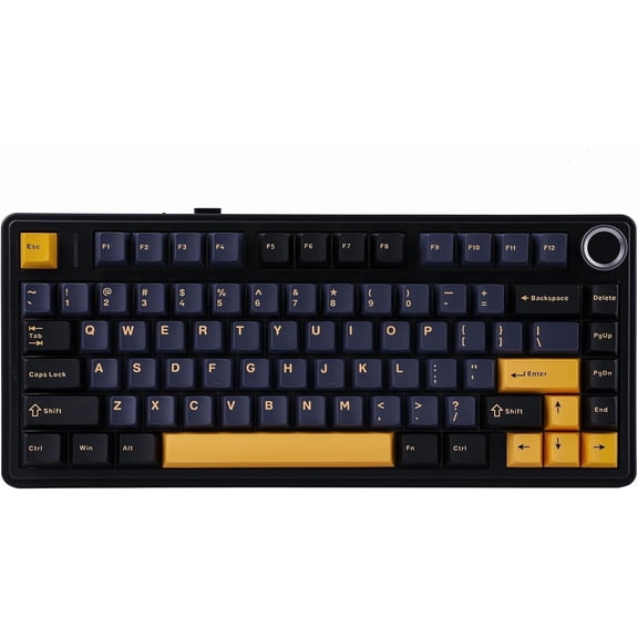 AULA F75 81-Key Wireless Hot Swappable Mechanical Gaming Keyboard, RGB, Knob, 4000 mAH Battery, Normal/ Patterned Keycap