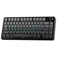 thumbnail image 1 of AULA F75 Max Wireless Mechanical Keyboard with TFT Smart Screen, Tri-Mode Connectivity, Hot Swappable, RGB Backlit, Volume Knob, 75% Gasket Mount (Black Gradient), 1 of 8