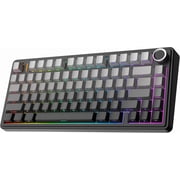 Aula F75 Pro 75% Tri-Mode Wireless Mechanical Gaming Keyboard, Hot Swappable Reaper Switches, RGB Backlit, Bluetooth/2.4GHz/USB-C, Media Knob Control, 4000 mAh 