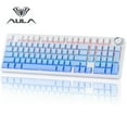 thumbnail interactive-video image 1 of AULA F99 Pro, 99-Key, Wireless, Hot Swappable, Mechanical Gaming Keyboard, RGB, 5-Layer Padding, 8000 mAh Battery, Knob, 1 of 10