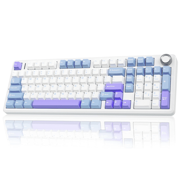 AULA F99 Pro, 99-Key, Wireless, Hot Swappable, Mechanical Gaming Keyboard, RGB, 5-Layer Padding, 8000 mAh Battery, Knob