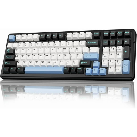 AULA F99 Wireless Mechanical Keyboard,Tri-Mode BT5.0/2.4GHz/USB-C Hot Swappable Custom Keyboard,Pre-lubed Linear Switches,RGB Backlit Gaming Keyboards for PC/Tablet/Xbox/PS4/PS5