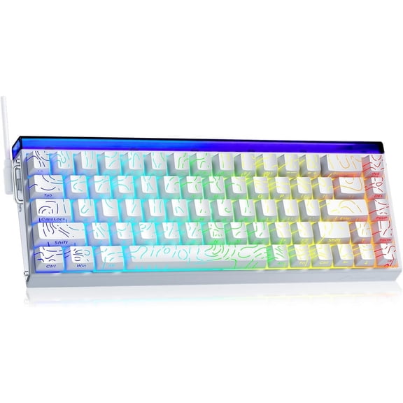AULA Hero68 HE 60-Key Wired Hall Effect Gaming Keyboard, Magnetic Switch, RGB, Rapid Trigger and Response, Adjustable Actuation