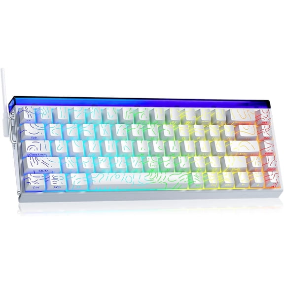 AULA Hero68 HE 60-Key Wired Hall Effect Gaming Keyboard, Magnetic Switch, RGB, Rapid Trigger and Response, Adjustable Actuation