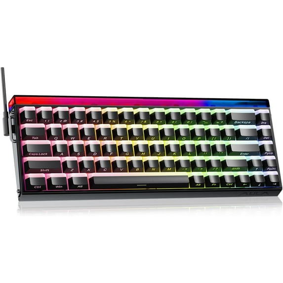 AULA Hero68 HE 60-Key Wired Hall Effect Gaming Keyboard, Magnetic Switch, RGB, Rapid Trigger and Response, Adjustable Actuation