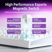 AULA Hero68 HE 60-Key Wired Hall Effect Gaming Keyboard, Magnetic Switch, RGB, Rapid Trigger and Response, Adjustable Actuation