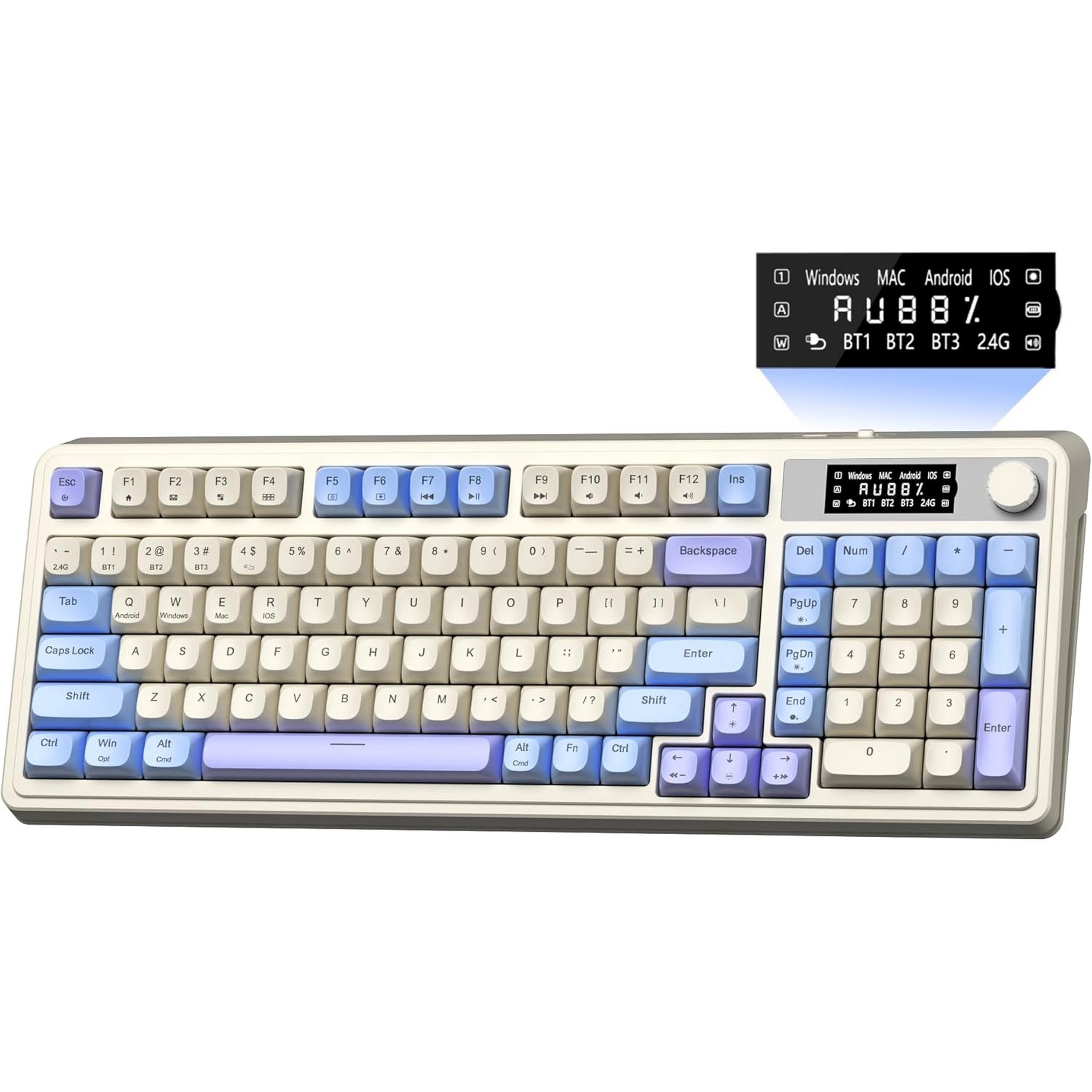 white light blue
