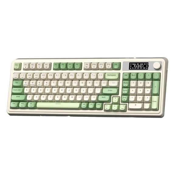 AULA S99 Pro, 99-Key, Wireless, Membrane, Gaming Keyboard, RGB, 5-Layer Padding, 2000 mAh Battery, Knob, Digital Screen