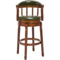 thumbnail image 1 of AULIFE Bar Stools Mid-Back Modern Swivel Barstools,Kitchen Counter Genuine Leather Upholstered Island Barstool with Footrest for Home Kitchen Dining Room, 1 of 6