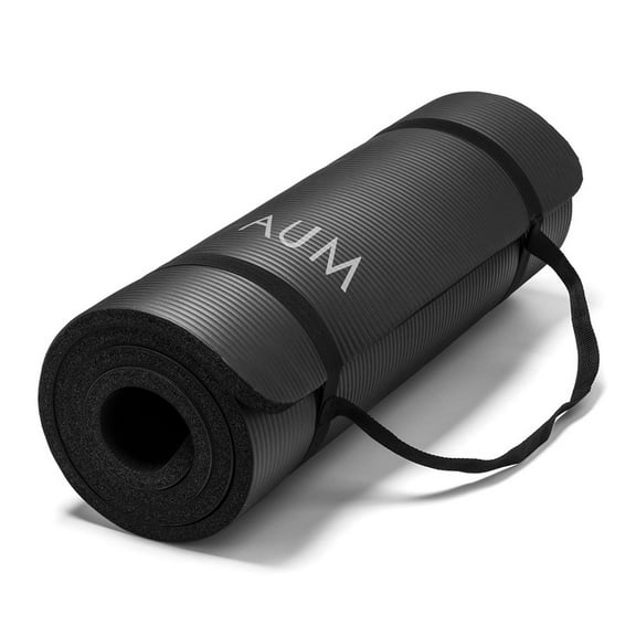 AUM High Density HD Foam Tech Yoga Exercise Mat - 72 In. x 24 In. x 1/2 In.