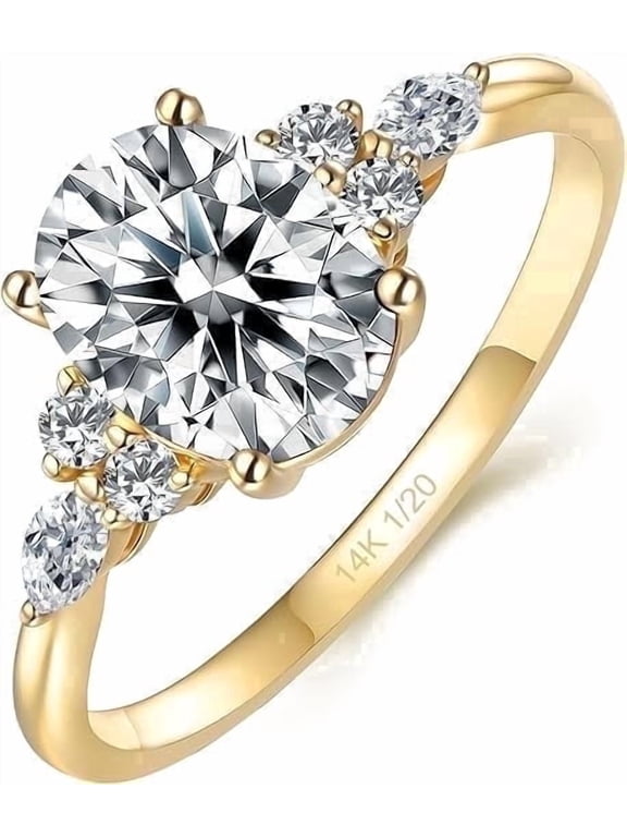 Moissanite Engagement Ring for Women Oval Cut Statement Ring 14k Gold Vermeil 925 Sterling Silver 1.5ct Promise Wedding Rings April Birthstone Anniversary Christmas Gifts Size 8.5