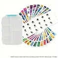 AUMIY 1 Pack DIY Pocket Pharmacy With 191 Medicine Labels & Weekly Stickers Small Foldable 10