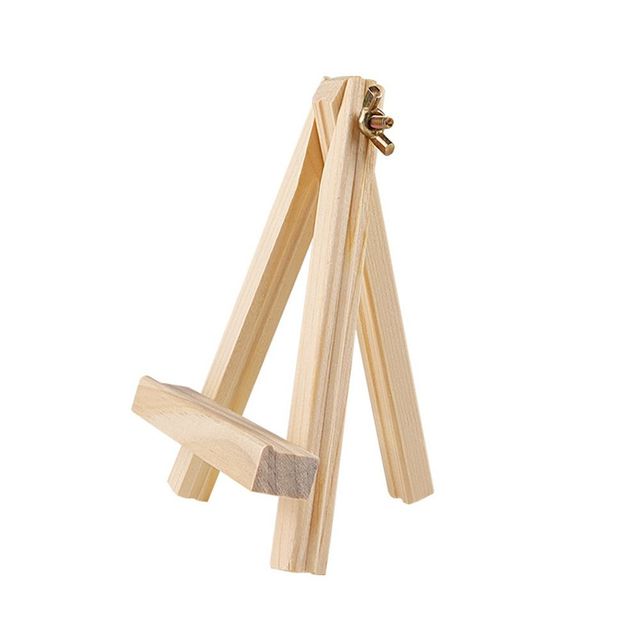 AUMIY 1 Pc Triange Simple Designed Easel Stand Foldable Wood Painting ...
