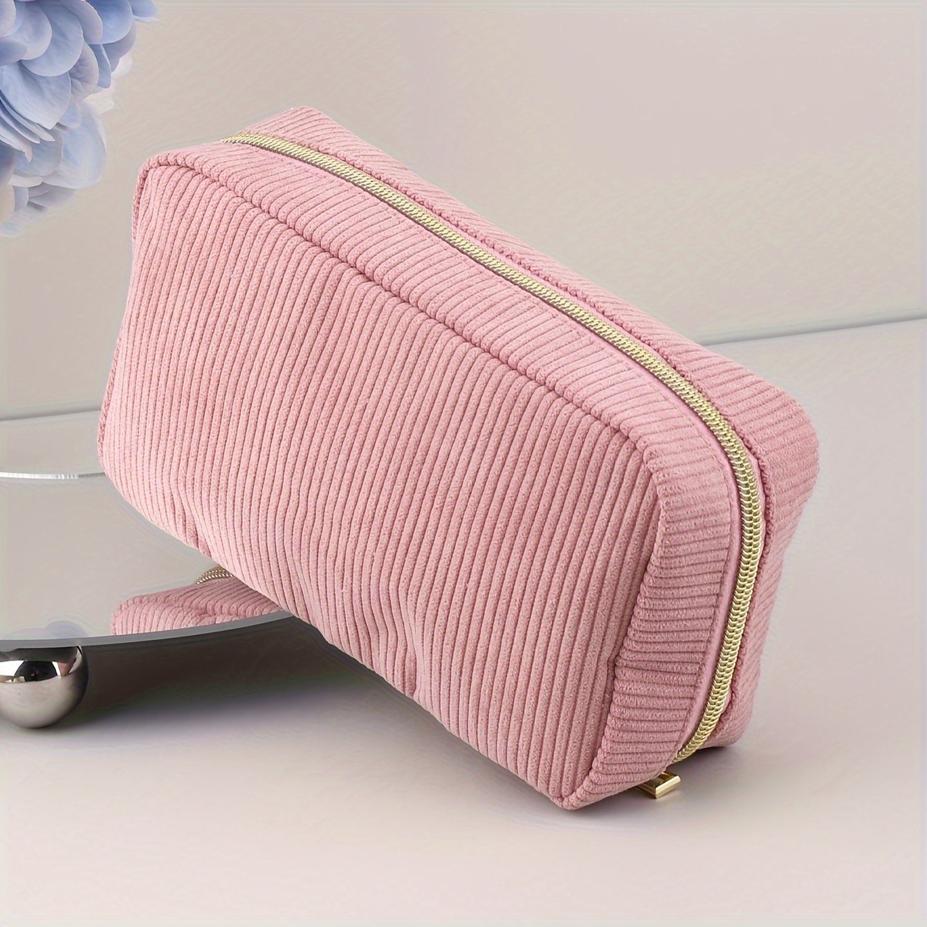 AUMIY 1pc High Quality Corduroy Pencil Case Simple Fashionable Spacious