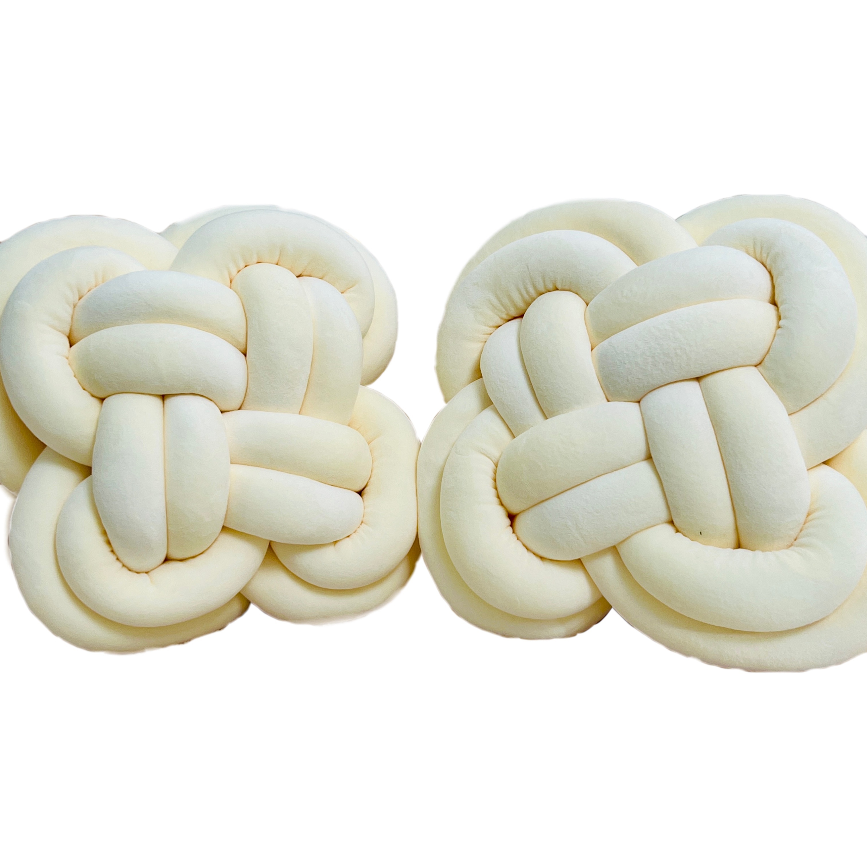 AUMIY 2pcs 12 Inch Flower Knot Pillow Ball Creative Knotted Throw Pillow Decoration Sofa Waist